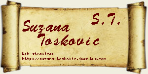 Suzana Tošković vizit kartica